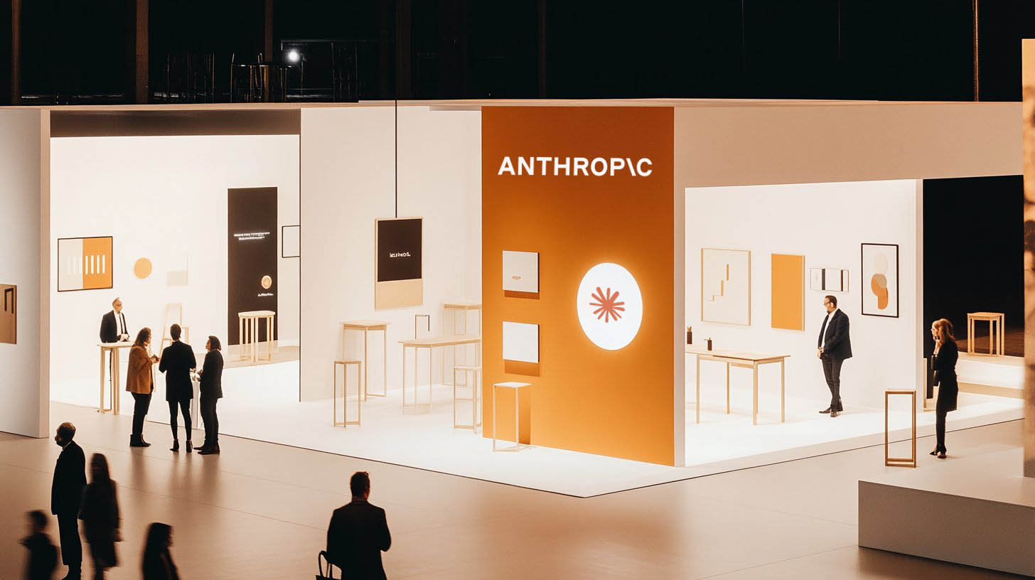 Warm evening atmosphere in the lounge zone with standing tables, pendant lighting, and people in conversation